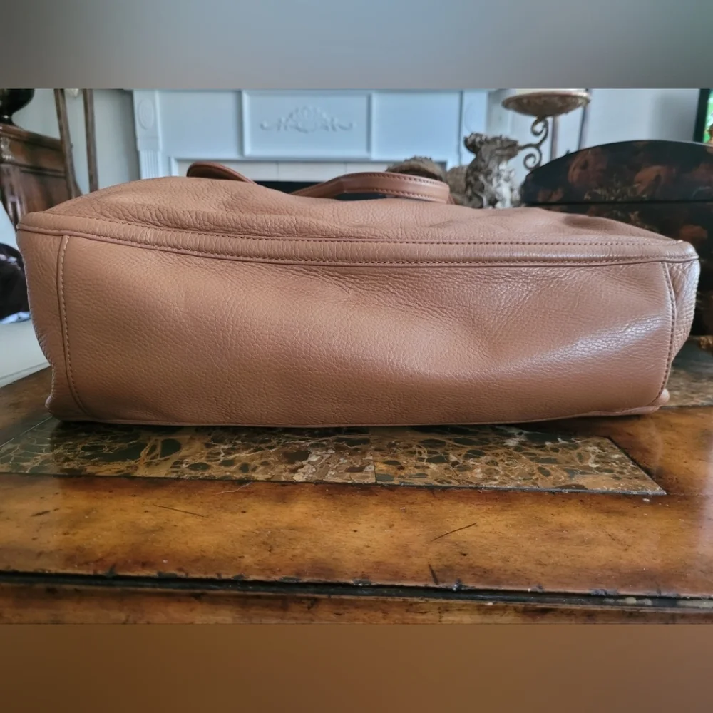 Tory Burch Tan Leather Tote Bag - Picture 5 of 9